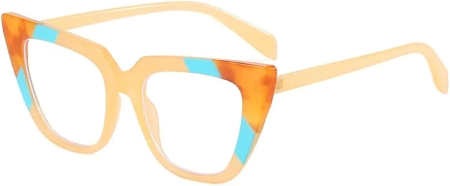 Fashion Cat Eye Women Glasses Frame Color Trending Clear Lens