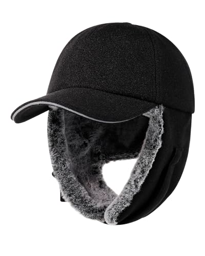 Casquette hiver baseball idéale pour les promenades en forêt par grand froid