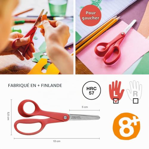 Fiskars 1005169 Ciseaux enfants gauchers 130 mm manche - vue 3