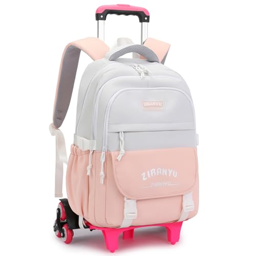 Rolling Backpack,Backpack with Wheels for Boys,Capacity Wheeled Bookbag for School,Roller Backpack