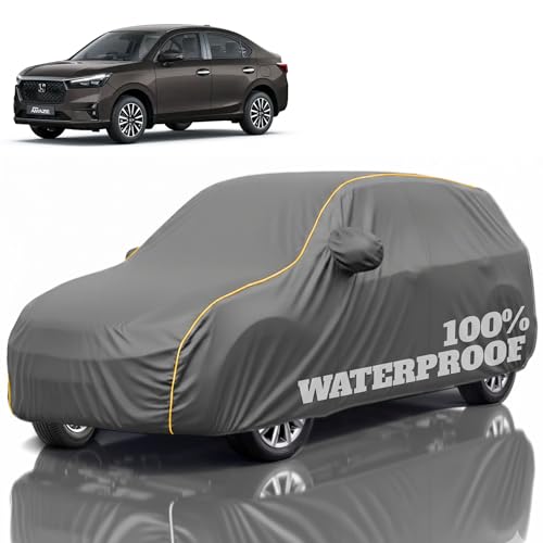 Image of Premium Polyester Car Cover Amaze All-Weather Protection from Rain, Dust & Sun | UV Resistant Fabric | Full Body Secure Fit for Outdoor & Indoor Parking Grey