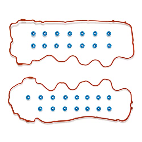 Image of Valve Cover Gasket Set Compatible with 2007-2014 Ford F150 F250 F350 Expedition Avanti Explorer Mustang Lincoln Mark LT Navigator Mercury Mountaineer 4.6L 5.4L VS50687R VS50433 AVC1134S