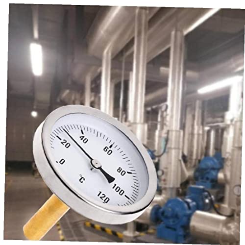 zalati Thermometer mit 63 mm Zifferblatt, horizontales Aluminium-Temperaturmessgerät für Flüssigwasser, Öltank
