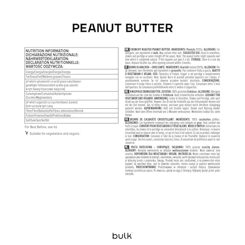 Bulk Erdnussbutter, Knackig, 1 kg