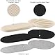 Dyroe 2-in-1-Fersenpolster Schuheinlagen 4 Paar, Fersenschutz Fersenkissen Selbstklebend, Fersenpads Einlegesohlen für zu große Schuhe & Stiefel Schuhfüller Heel Protector Pads gegen Blasen