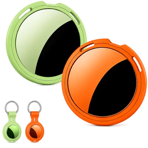 Image of 2 Pack Tracker Tags [Apple MFi Certified] Pair with Apple Find My (iOS Only) Bluetooth Air Smart Tags Key Finder Item Locator Waterproof Finder Worldwide Tracking for Pets Wallet Backpack Dogs Luggage