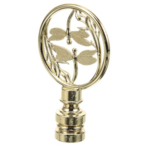 DOITOOL Light Screw Cap Lamp Shade Holder Decorative Knob Brightness and Color Temperature Chic Design for Table and Floor Lamps Vintage Finish