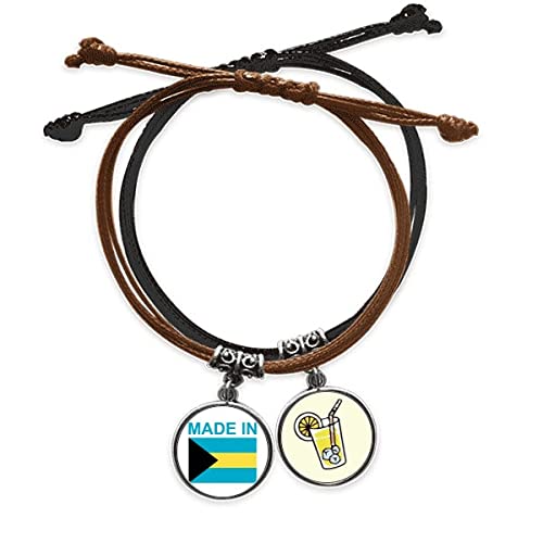 Bracelet corde Bahamas en cuir jus de citron idéal pour vos looks d'été