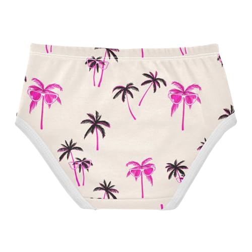 Girls' Underwear Summer Beach Palm Tree Toddle Brief Panties 203011322