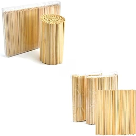 Sturdy Coffee Stirrers,5.5 Inch Coffee Stir Sticks, Wooden Beverage Mixer with Smooth Edges, Swizzle Drink Sticks for Coffee Mixing Cocktail Drinking Tea Cover