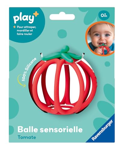 Ravensburger Play+ - Balle Sensorielle Tomate Silicone Dès 6 Mois