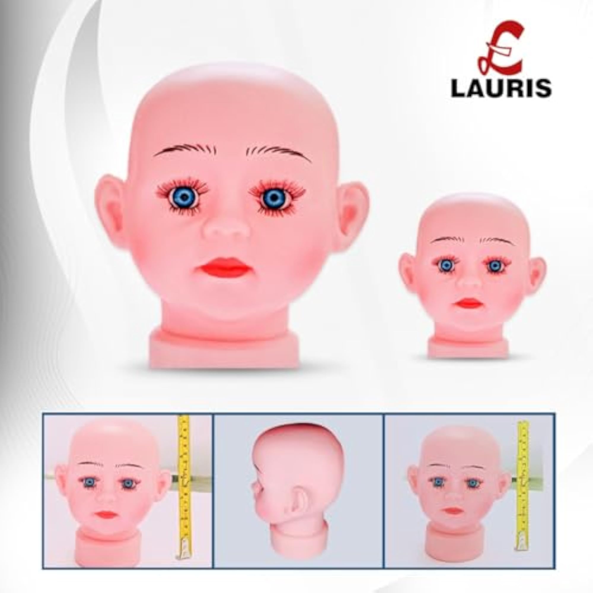 Baby Head Face Mannequin for Wig Display