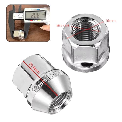 Tuercas M12x1.50 acabado premium para llantas de aleacion de Ford Cougar 3