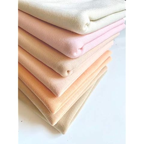 De Witte Engel Puppe Jersey hautfarben Stoff DIY Gesicht und Körper Puppenherstellung 50 * 80 cm (Helle Haut 115) Cover