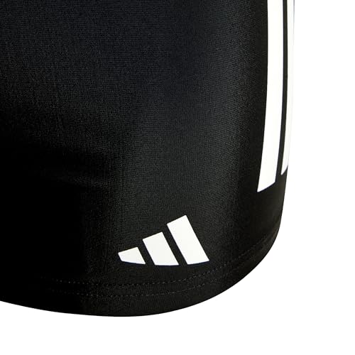 Adidas Boy's 3-Stripes Swim Boxers Kids, Black/White, 9-10 Years