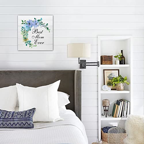 Panneau mural en bois Best Mom Ever cadeau de fête des mères originale