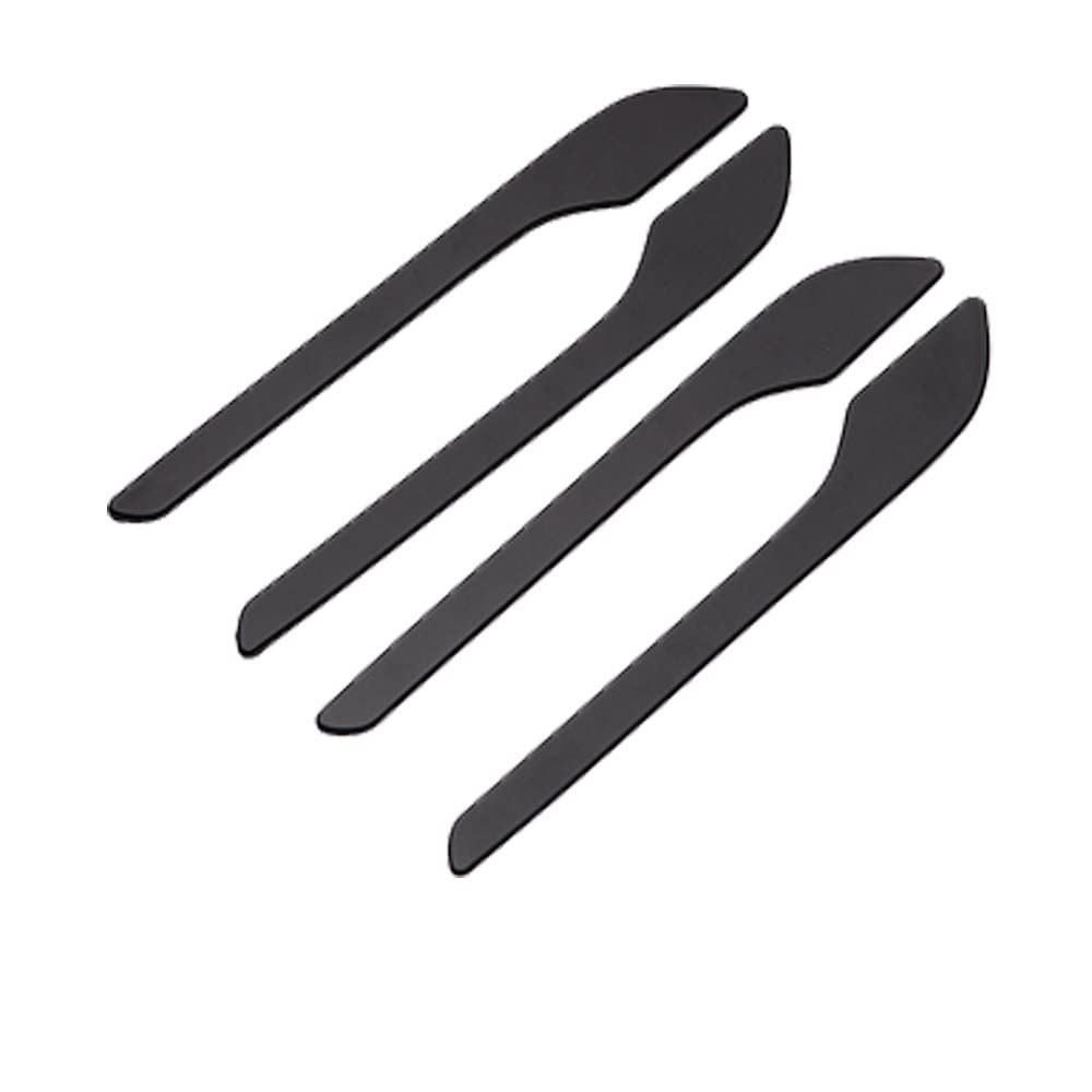 Qwqthgs One Color Car Exterior Door Handle Cap For Model 3 2021 Y Accessories Door Cover Paste Carbon Fiber Abs Three 4Pcs/Set Car Handle(D)