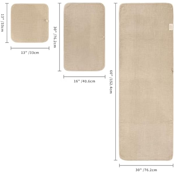 POLYTE 430 г м² быстросохнущее нелиняющее банное полотенце из микрофибры большого размера 6 штук в наборе вафельное переплетение