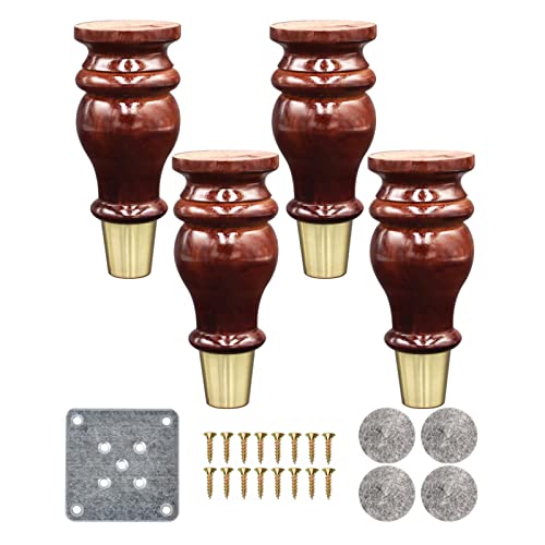 WENYAZIGUO Patas de Madera Maciza para...