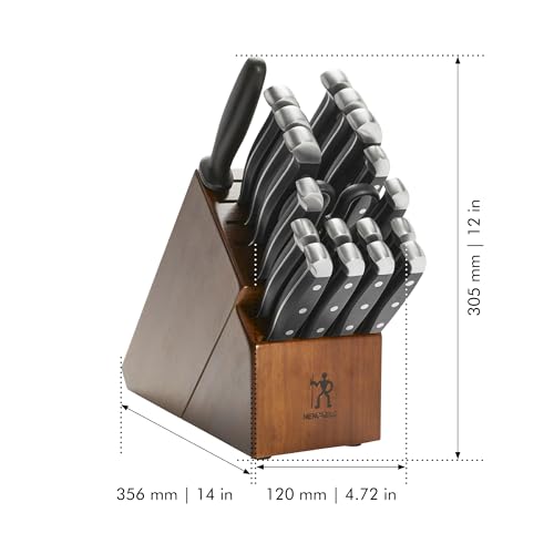 Image of Henckels Statement 20-Pc Knife Set, Razor-Sharp, German Engineered, Brown