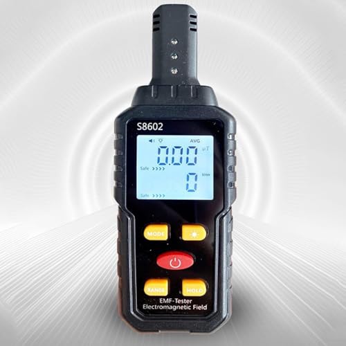 Lecreatekit 3 In 1 Digital for GEIGER Counter, Counter for GEIGER EMF Meter Automatic Alarm Real-Time Measure Radiation, To Assess Electromagnetic Field Exposure Safely