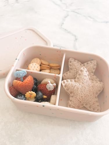 Image of Ullabelle Silicone Bento Box |Portable, Leak Resistant, Food-Grade (Grey Bento), Standard