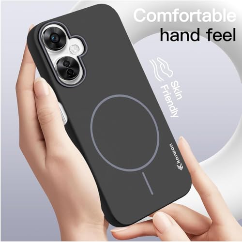 Image of KARWAN️Magnetic Ultra Slim-Fit Back Case Cover for Oneplus Nord CE3 Lite |Hard PC Case Cover| Ultra-Thin & Light Weight with [Ultra Premium Feel] Case for Oneplus Nord CE3 Lite(6.7 inch)(Black)
