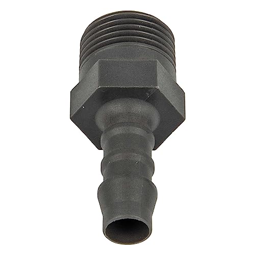 tecuro Schlauchtülle mit AG - Ø 10-12 mm x 1/4 Zoll - Nylon grau