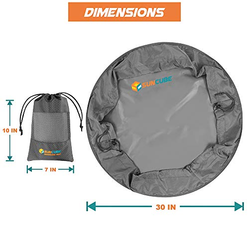 SUN CUBE Alfombra para cambiarse de traje de neopreno impermeable, bolsa seca para surf, 30", antipérdidas miniatura 7