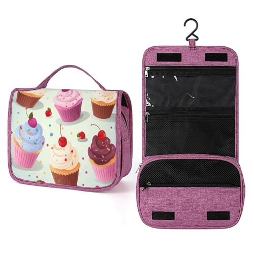 Trousse de toilette Cupcakes suspendre pour éviter les fuites en voyage