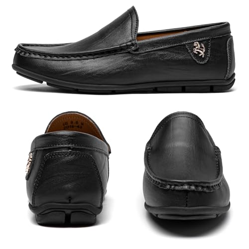 Image of Go Tour Men's Casual Leather Fashion Slip on Loafers Shoes