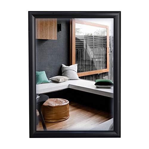 HELEN DECORATION - 21,5 x 27,9 cm - Marco de póster negro, marco de fotos, marco de certificado, marco a presión, marcos de exhibición - Montaje en pared para el hogar y la oficina