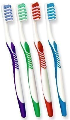 Dental Aesthetics UK 4 X Orthodontic Toothbrush (Set Of Four Colours) Single Ended Vtrim by Dental Aesthetics UK