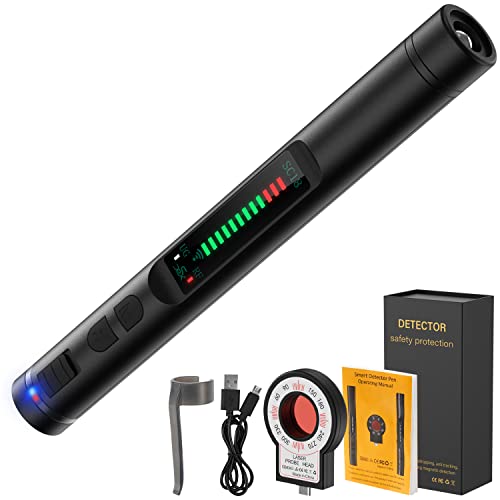 Anti Spy Detector, ROSUN Hidden Camera Detectors Bug Detector RF Signal Detector Pinhole Camera Finder for Wireless Audio Bug Camera Detector GPS Tracker and Listening Device Finder, Home Office