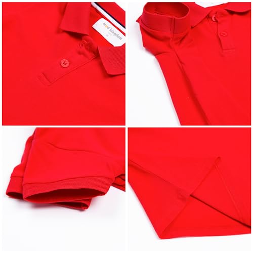 Image of Mud Kingdom Boys Polo Shirt Short Sleeve School Uniform Pique Polo Summer