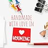 Handmade with Love in Wyoming Rubber Stamp - Small Wood Handle, 1-3/16 Size, Crafting, DIY Projects, and Personalizing Gifts - Made in WY Stamp for Wyoming Residents and Makers #5