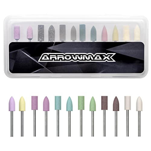 ARROWMAX 12 pezzi di punte per lucidatura a forma