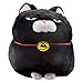 Higemanju Amuse Cat Schwarze Grumpy Cat Katze - Manga Anime Otaku Kawaii Stofftier - Plüschtier Plush Cat Katze Merchandise zum Kuscheln Original aus Japan Höhe 13cm
