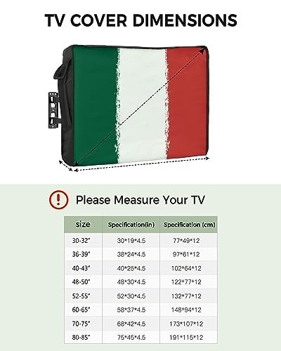Outdoor TV Cover - Mexican Flag Waterproof and Weatherproof 52
