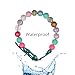 Adjustable Pet Collar For Small Medium And Large Dogs Beaded Silicone Dog Necklace Handmade Girl Bling Fancy Female Cats Pretty Pearls Perla Cute Rinbow Heavy Duty (Easter)