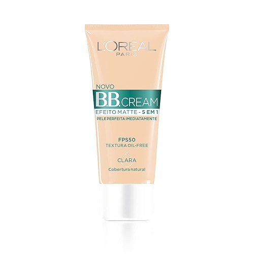 Base BB Cream L'Oréal Paris Efeito Matte Cor Clara FPS 50, 30ml Base BB Cream L'Oréal Paris Efeito Matte Cor Clara FPS 50, 30ml
