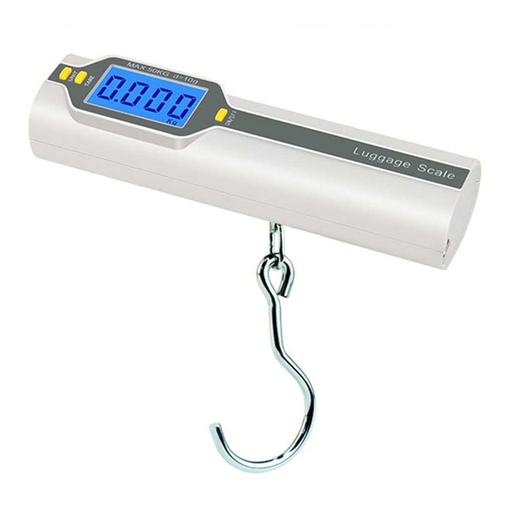 Digital Luggage Scale Hanging Hook Tape Measure 50kg X 10g for Traval Suitcase Bag Weight
