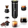 Gubbett Portable Coffee Maker 3 in 1 Espresso Machine USB-C Mini Electric Hot Water Coffee Maker Compatible with Ness-Preso, Dolce-Gusto and Ground Coffee Capsules