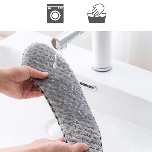 Cubierta para inodoro acolchada blanca accesorio de baño de alta suavidad 5
