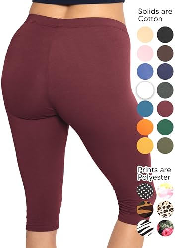 Womens-and-Plus-Size-Knee-Length-and-Ankle-Length-Leggings-X-Small-7X-Adult