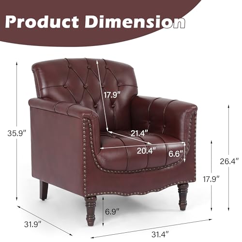 Sillón cómodo plegable Rojo miniatura 2