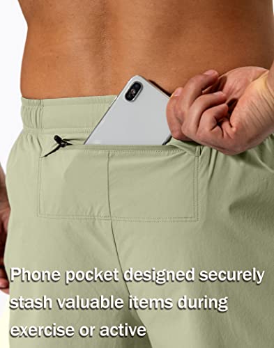 Image of Pudolla Men's Workout Athletic Pants Elastic Waist Jogging Running Pants for Men with Zipper Pockets