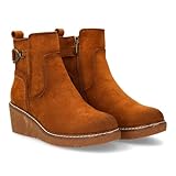 Botín con cierre interior de cremallera que facilita el ajuste