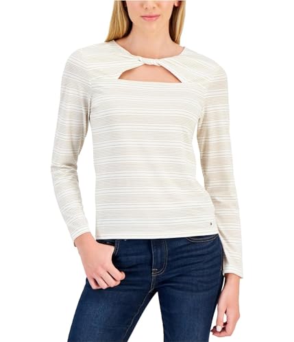 Haut en tricot à manches longues Tommy Hilfiger en maille premium pour femme