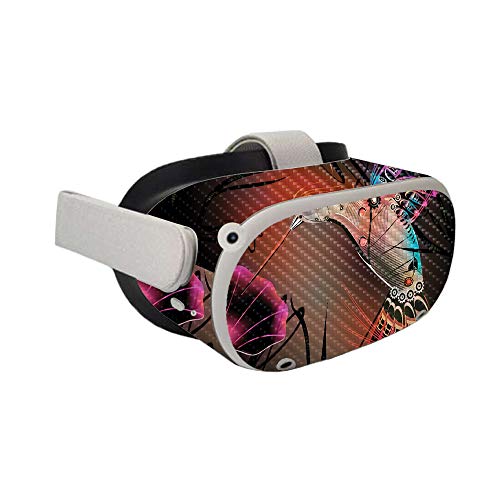 Image of Mighty Skins Carbon Fiber Skin Compatible with Oculus Quest 2 - Cyborg Nature | Protective, Durable Textured Carbon Fiber Finish | Easy to Apply | Made in The USA (CF-OCQU2-Cyborg Nature)